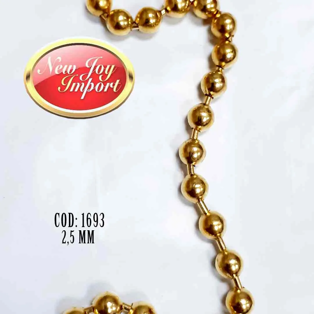 Corrente de bolinha 2,5mm